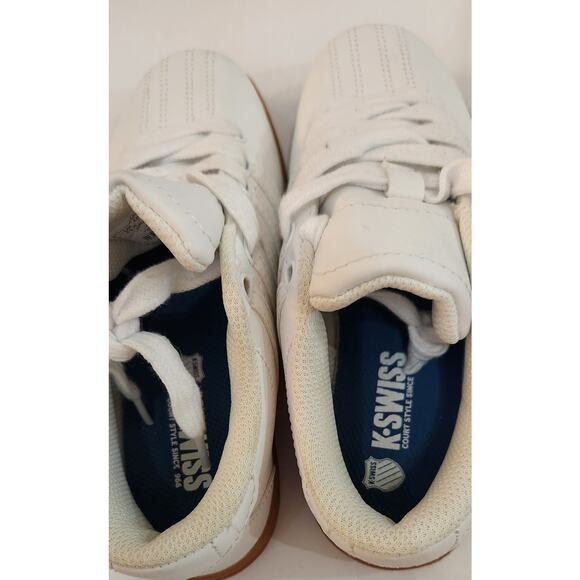 Size 1 K-Swiss Kid's Classic Pro Leather Sneaker/Gum Sole- 53643-110-M-Low - Picture 5 of 7